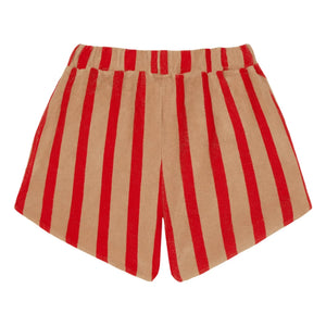 The Campamento – Gestreifte Shorts | Kamel