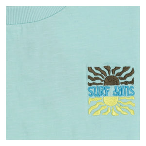 Tumble N'Dry - Reef Sunset Organic Cotton T-Shirt | Light Blue