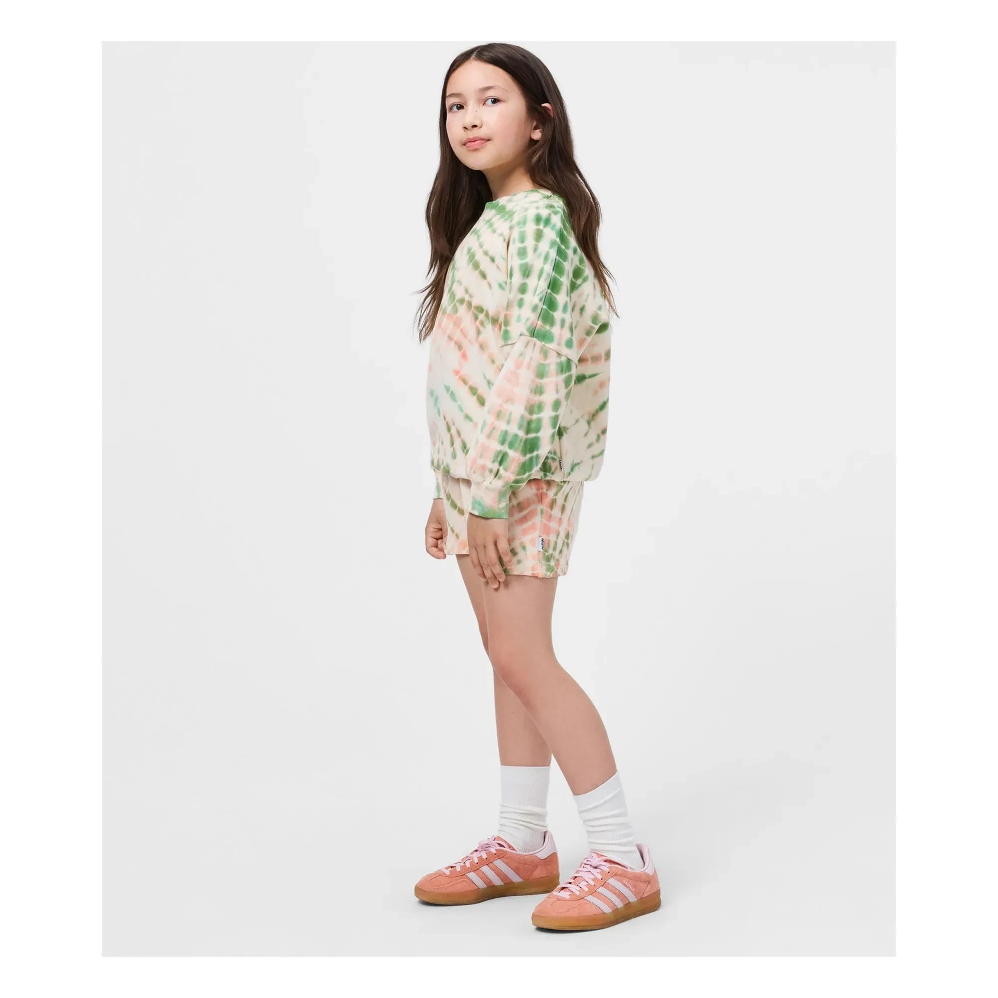 Molo - Marika Tie and Dye organik pamuk sweatshirt | Açık Pembe