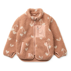 Liewood - Nolan Sherpa Ceket Geri Dönüştürülmüş Fiber Kalpler | Pembe