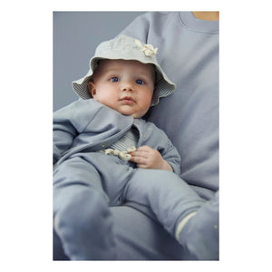 Gray Label - Çizgili Bob Organik Pamuk | Buz Mavisi