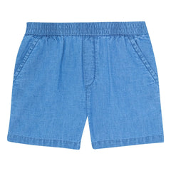 Bonton - Kurzes Chambray-Hemd Lyon | Jeansblau