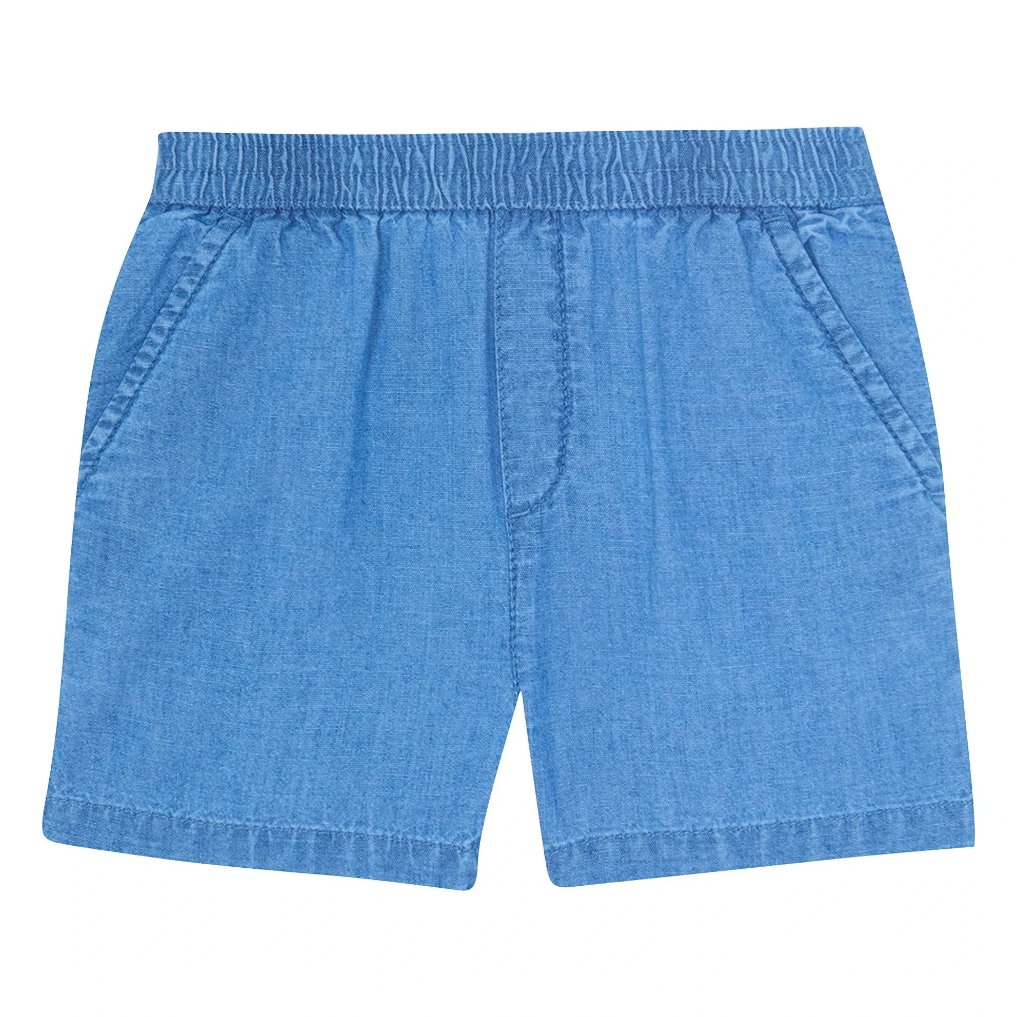Bonton - Kurzes Chambray-Hemd Lyon | Jeansblau