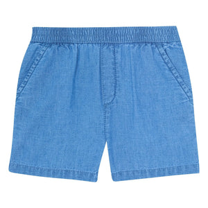 Bonton - Kurzes Chambray-Hemd Lyon | Jeansblau