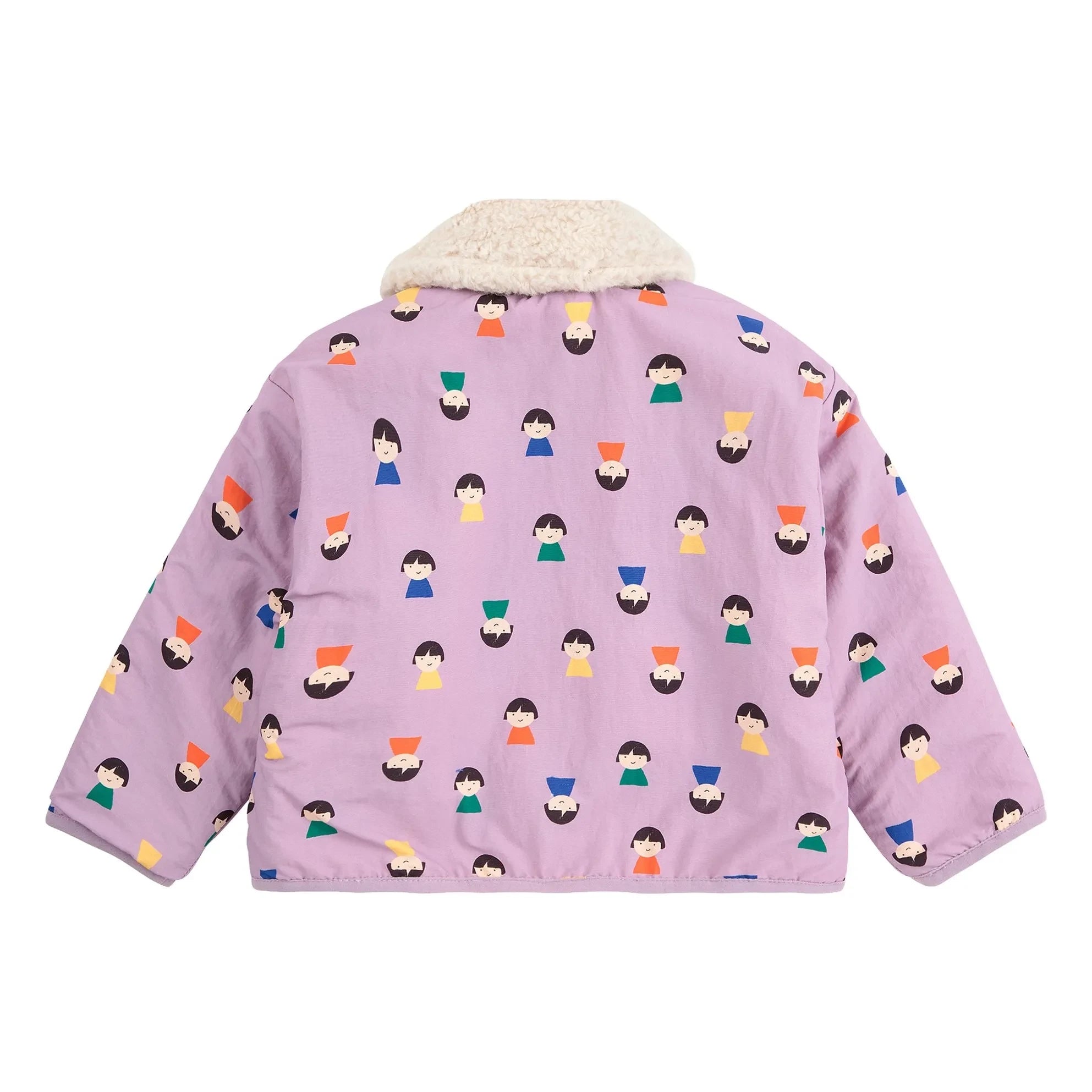 Bobo Choses - Wende-Sherpa-Jacke Recycelte Faser | Lila