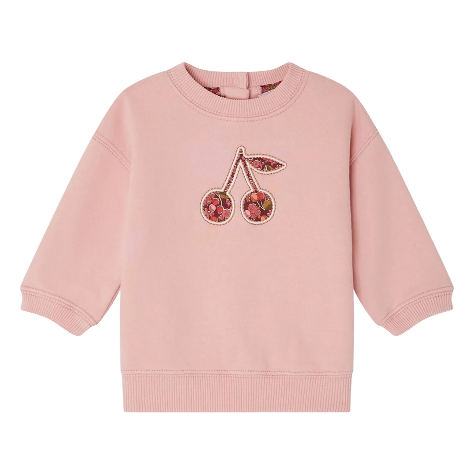 Bonpoint - Dahlia organik pamuklu polar sweatshirt | Şeker pembe