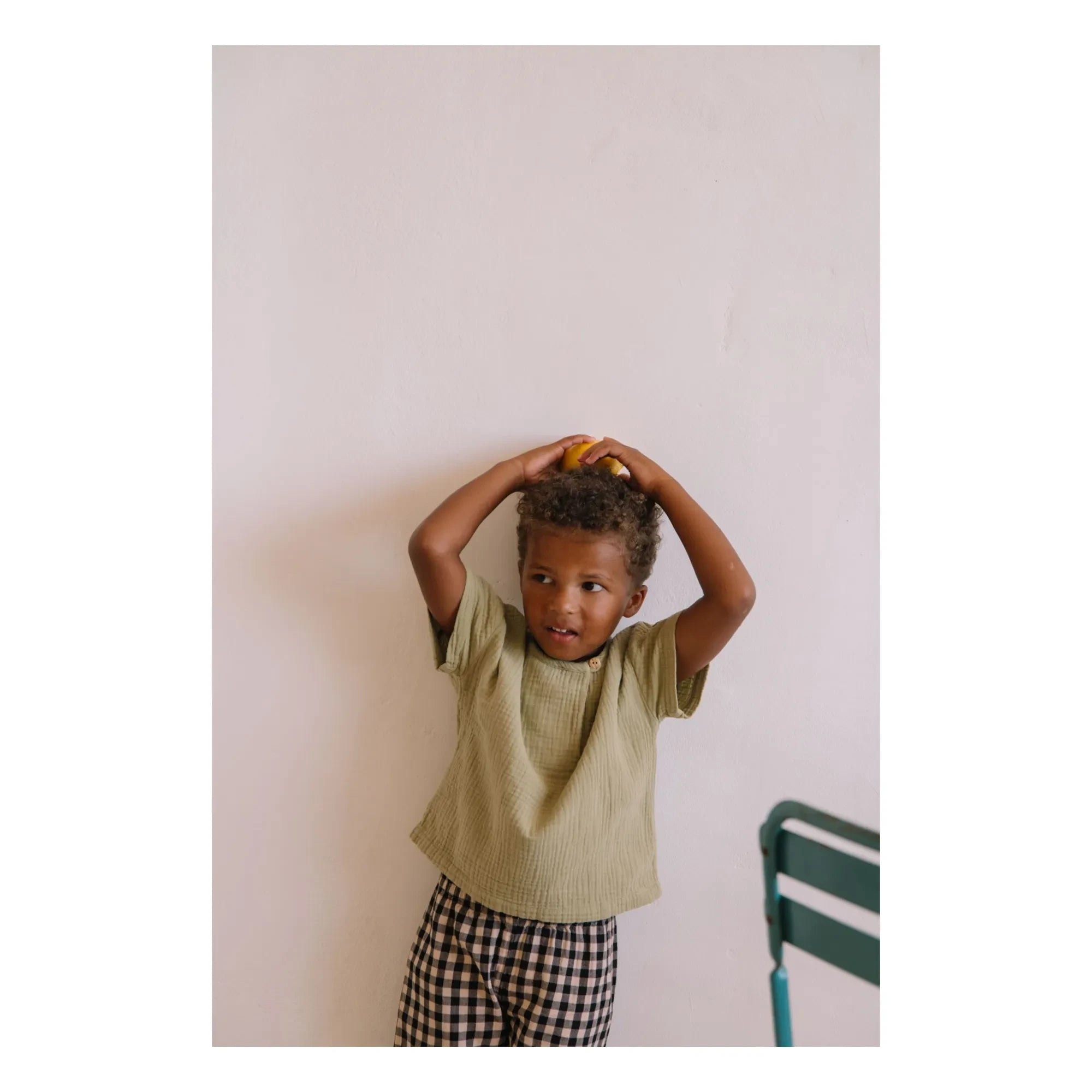 Studio Bohème - Orso Organic Cotton Jersey T-Shirt | Light Khaki