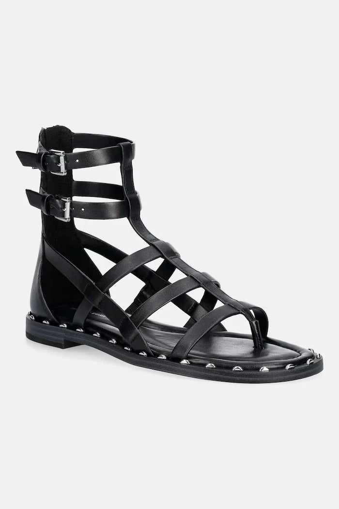 MICHAEL Michael Kors kadın deri sandalet Noa Flat Sandal