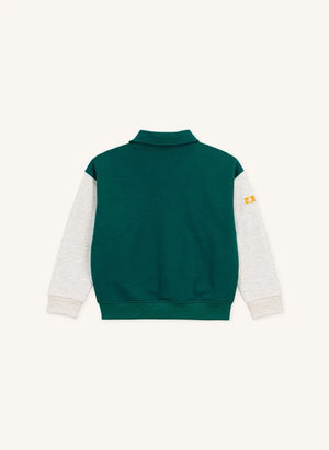 Petit Bateau - سترة بلوك ألوان تيدي | أخضر