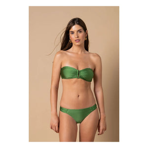 Alma Deia - Lena Tief geschnittener Bikini-Slip | Meadow Green