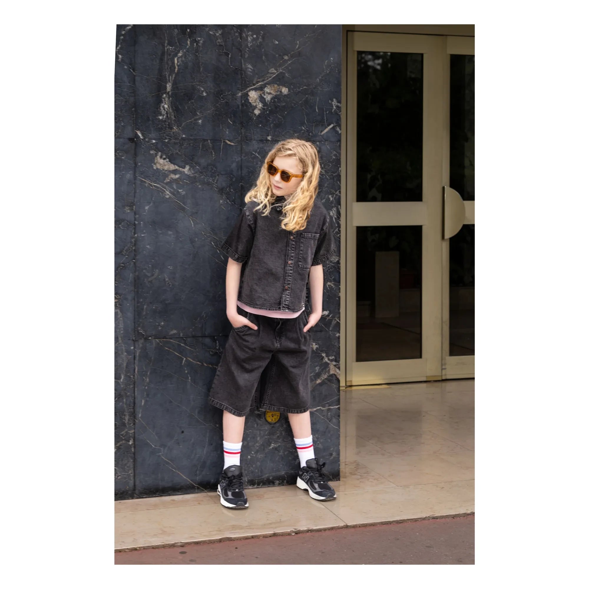 Finger in the nose - Denim Bermudashorts Tate | Grau