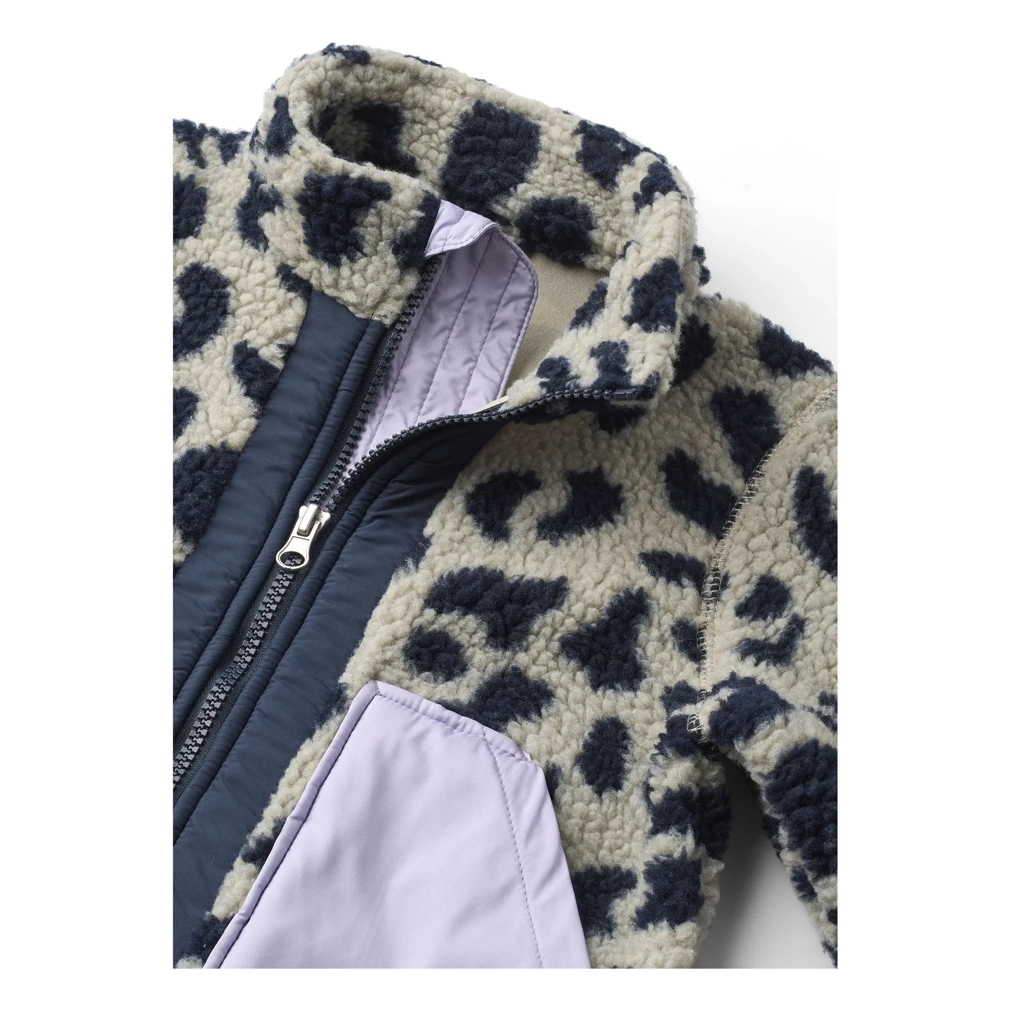 Liewood - Geri Dönüştürülmüş Elyaf Noam Leopar Sherpa Ceket | Bej