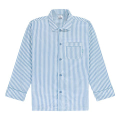 Pockies – Gestreiftes Pyjamahemd | Blau