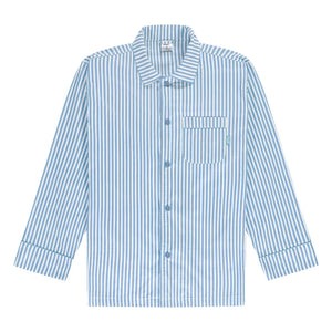 Pockies – Gestreiftes Pyjamahemd | Blau