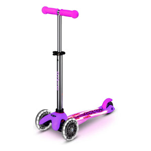 Micro - Mini LED Fosforlu Scooter | Pembe