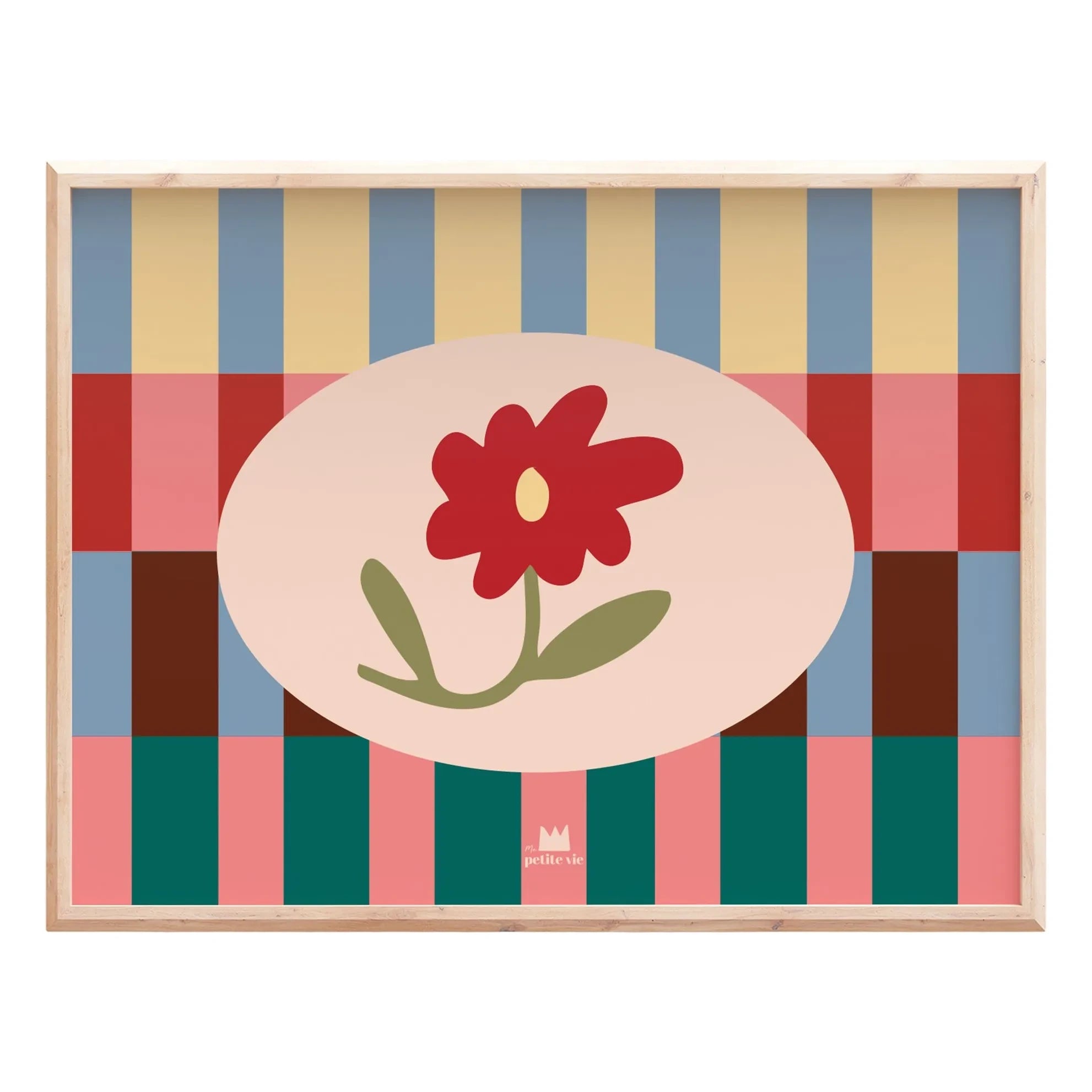Ma petite vie - Grafik Çiçekli Poster