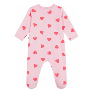 Petit Bateau - İyi Uyu Kalpler PB Pijama | Pembe