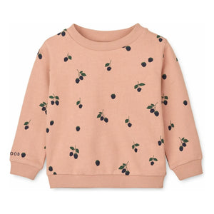 Liewood - Thora Berries Organik Pamuk Sweatshirt | Pembe