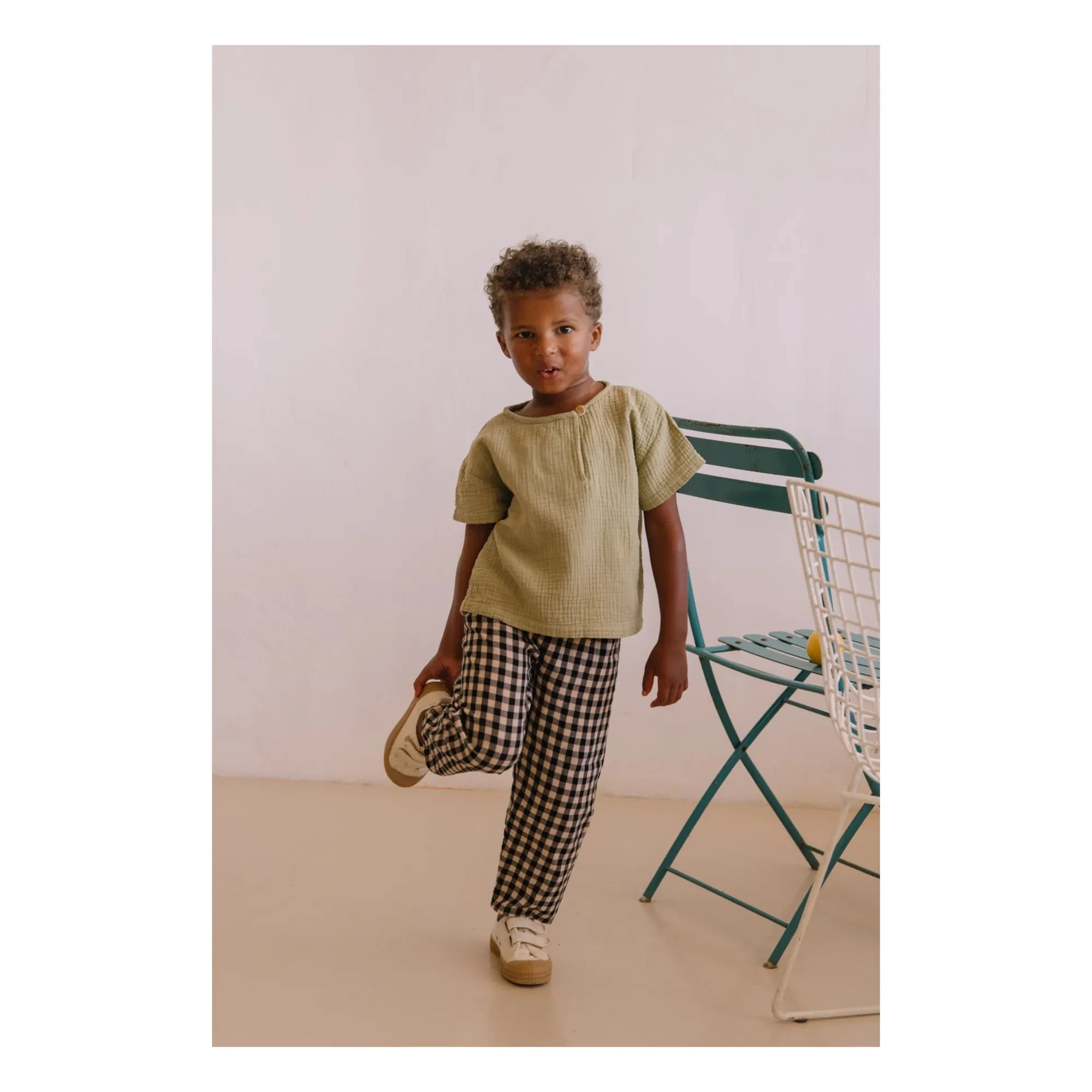 Studio Bohème - Orso Organic Cotton Jersey T-Shirt | Light Khaki