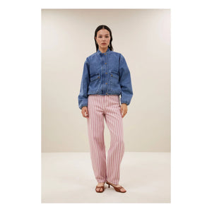By Bar - Maggie Organic Denim Pamuk Checker | Denim mavisi