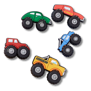 Crocs - 5'li Jibbitz Monster Trucks Seti | Kırmızı