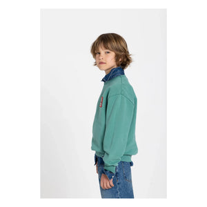 Hundred Pieces - Ryde Wheelers Sweatshirt aus Bio-Baumwolle | Smaragdgrün