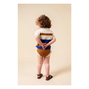 birinit - Fine Knit Ruffle Shorts | Caramel