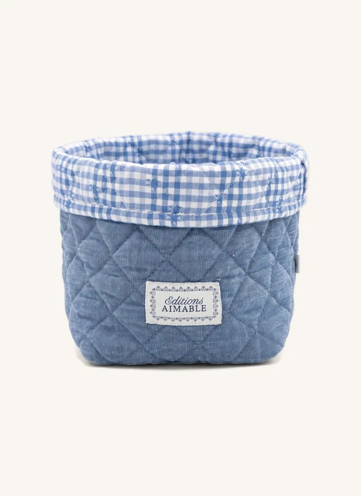 Editions Aimable - Paul storage basket | Blue Chambray