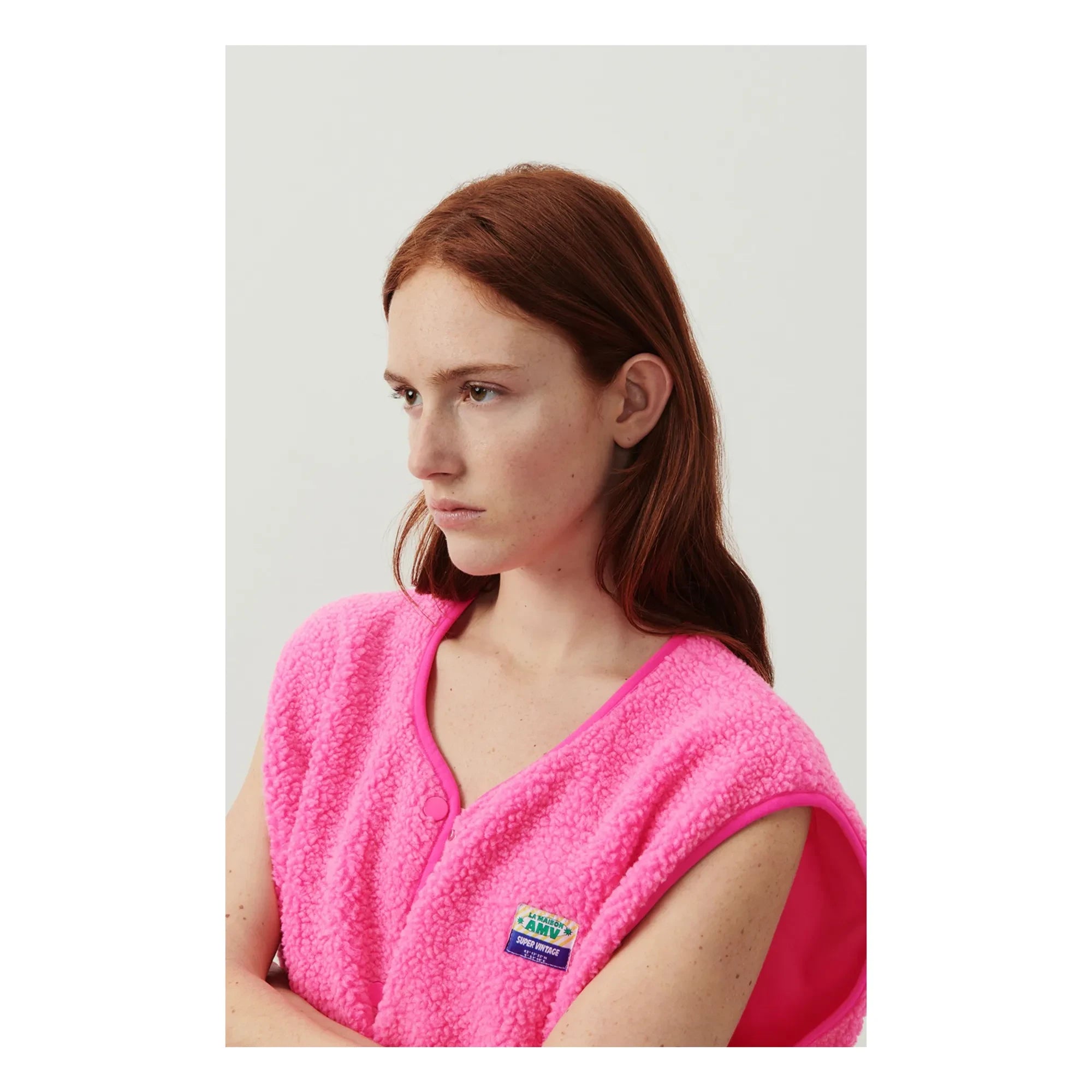 American Vintage - Hoktown Kolsuz Yelek | Floresan Pembe