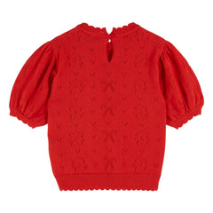 Emile et Ida - Organic Cotton Ribbed T-Shirt | Red