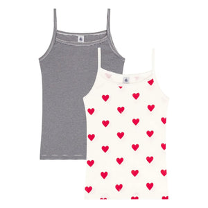 Petit Bateau - Tank Top Set of 2 - Women's Collection | White