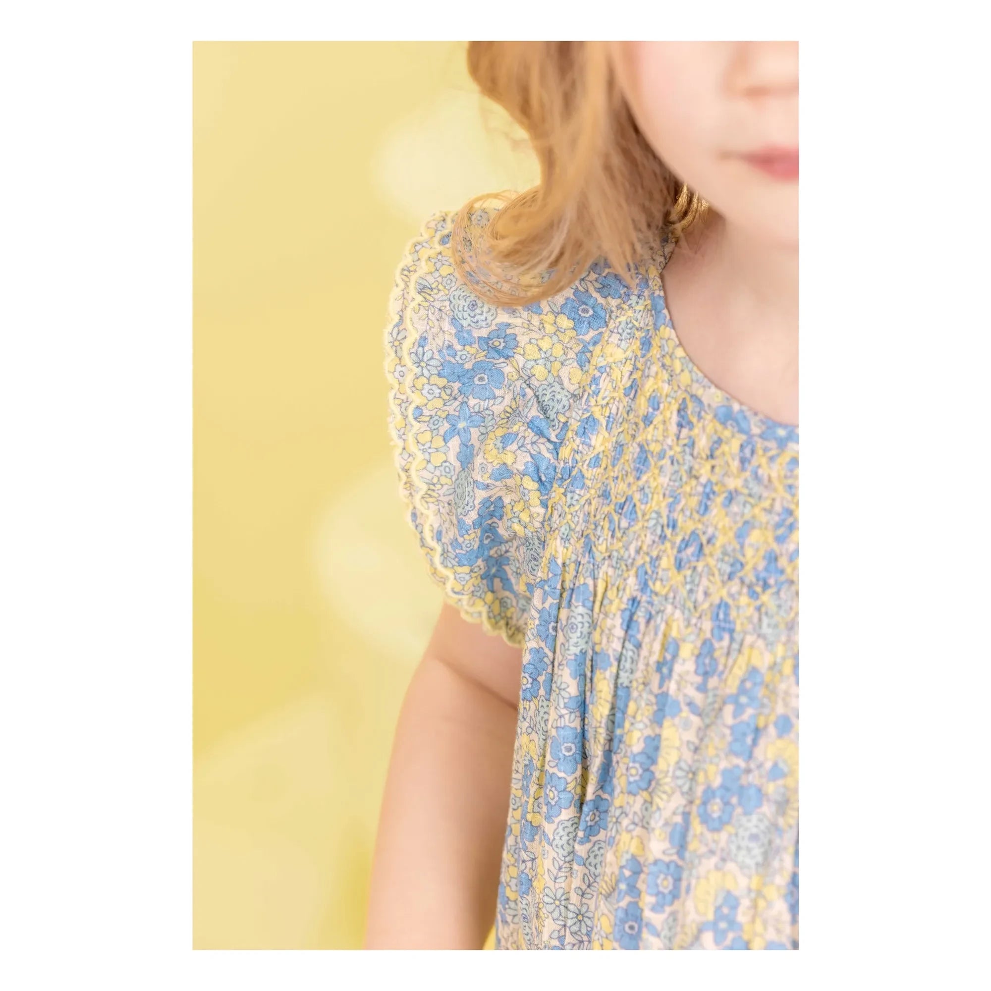 Bonton - Nena Fleurie Elbise | Mavi