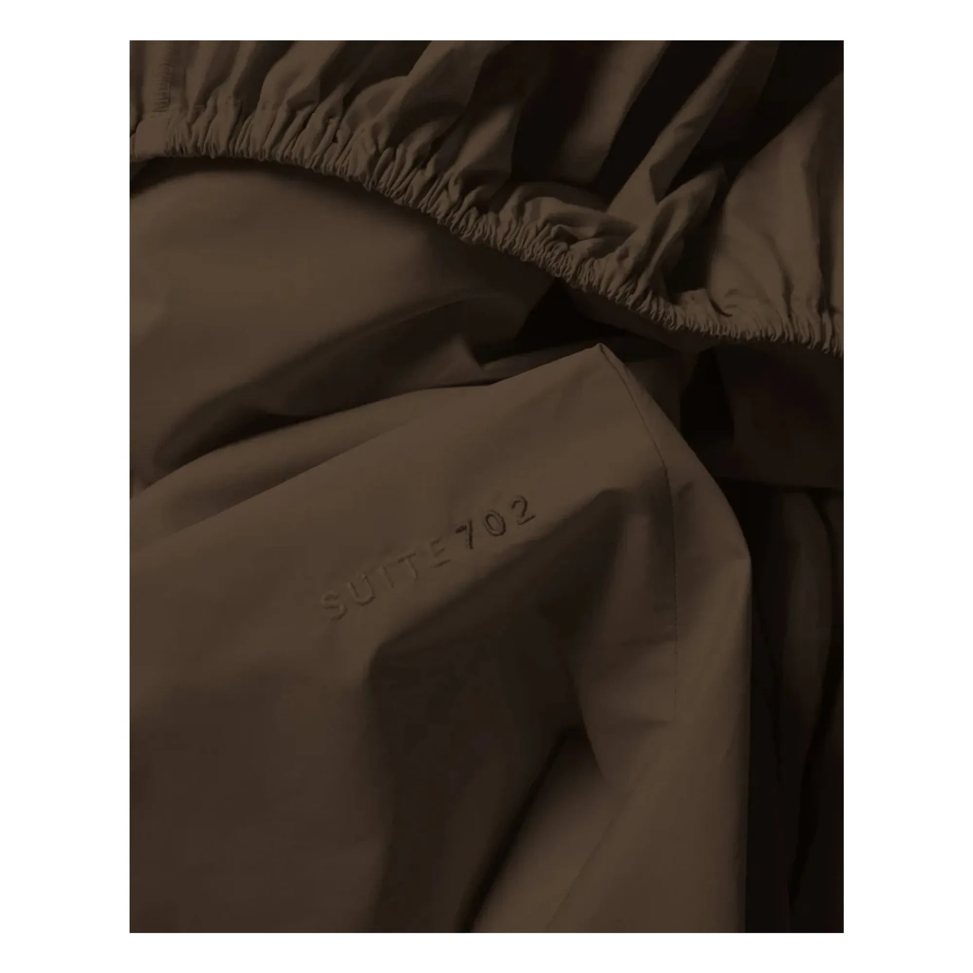 Suite 702 - Organik perkal lastikli çarşaf - Kahverengi Kahve | Kahve