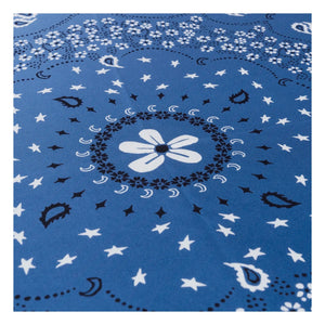 Call it by your name - Large Two-Color Silk Bandana | Blue