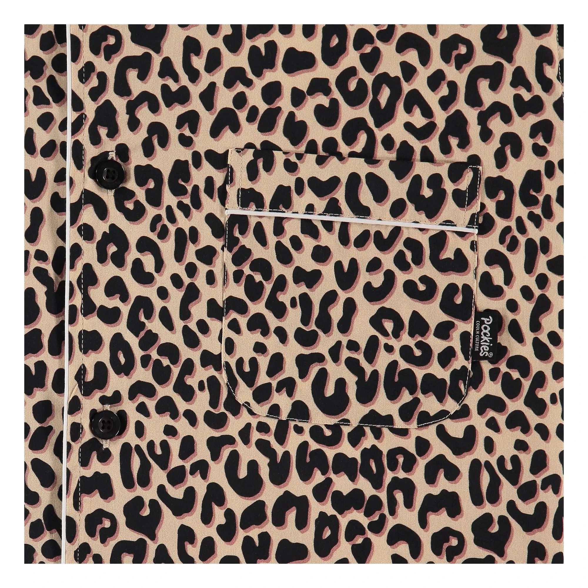 Pockies – Leoparden-Pyjamahemd | Beige