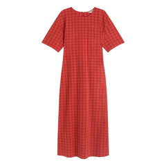 Thinking Mu - Kina Bio-Baumwollkleid | Rot