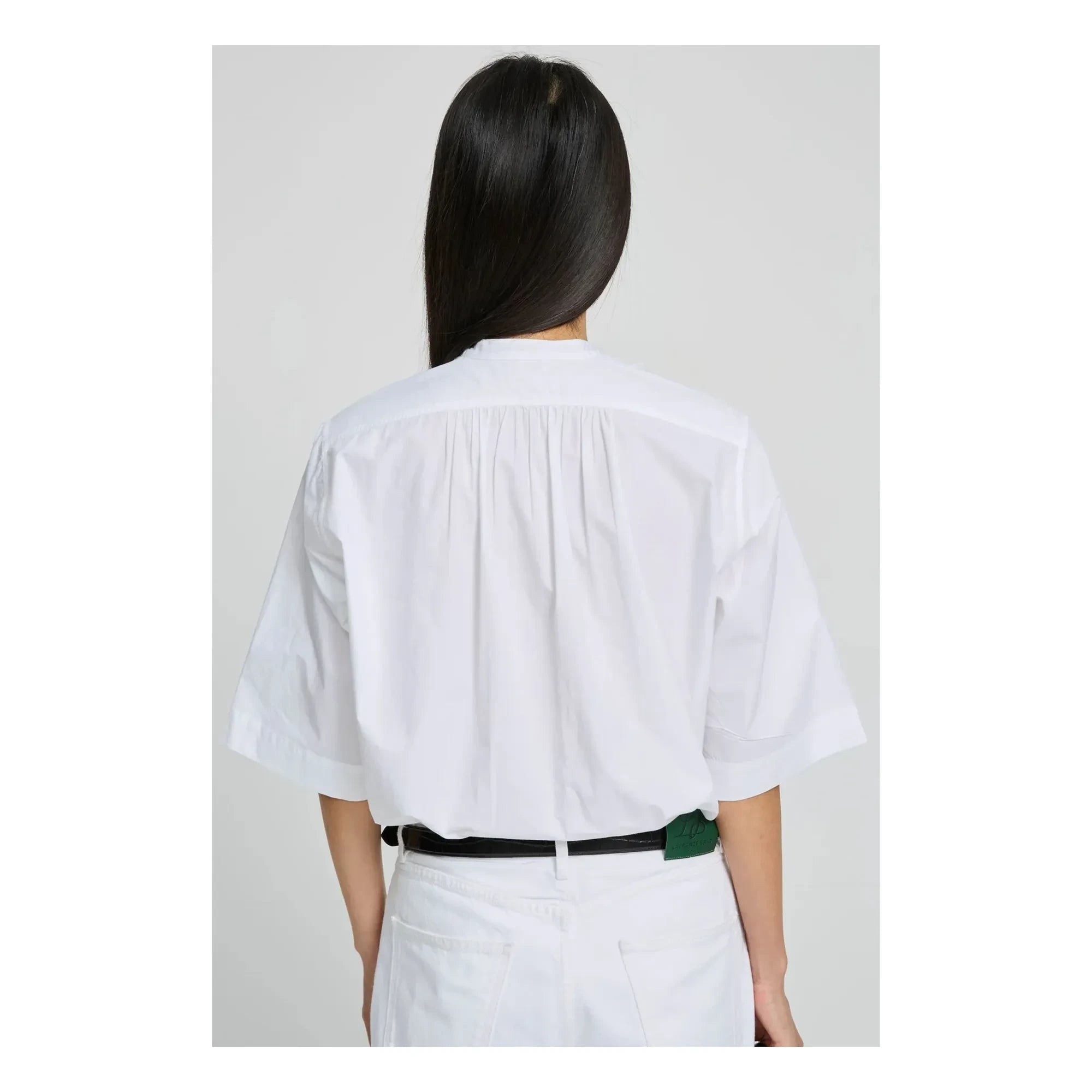 Laurence Bras – Bluse Magrita Kurze Baumwolle | Weiß