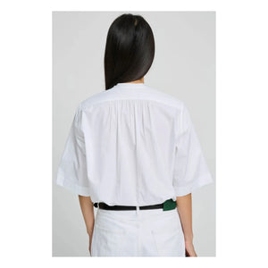 Laurence Bras – Bluse Magrita Kurze Baumwolle | Weiß