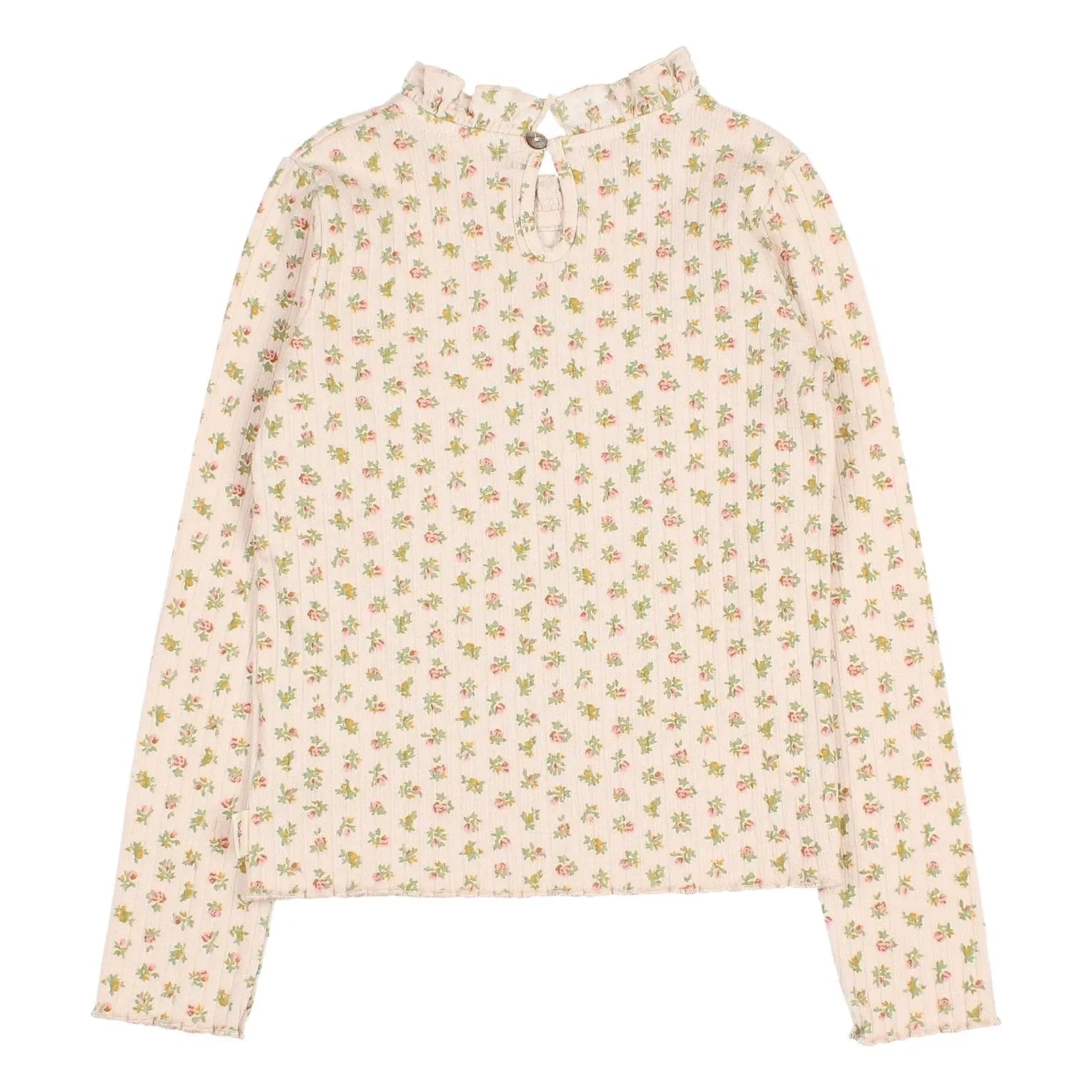 Búho - Floral Cottage Ribbed T-Shirt | Light Pink
