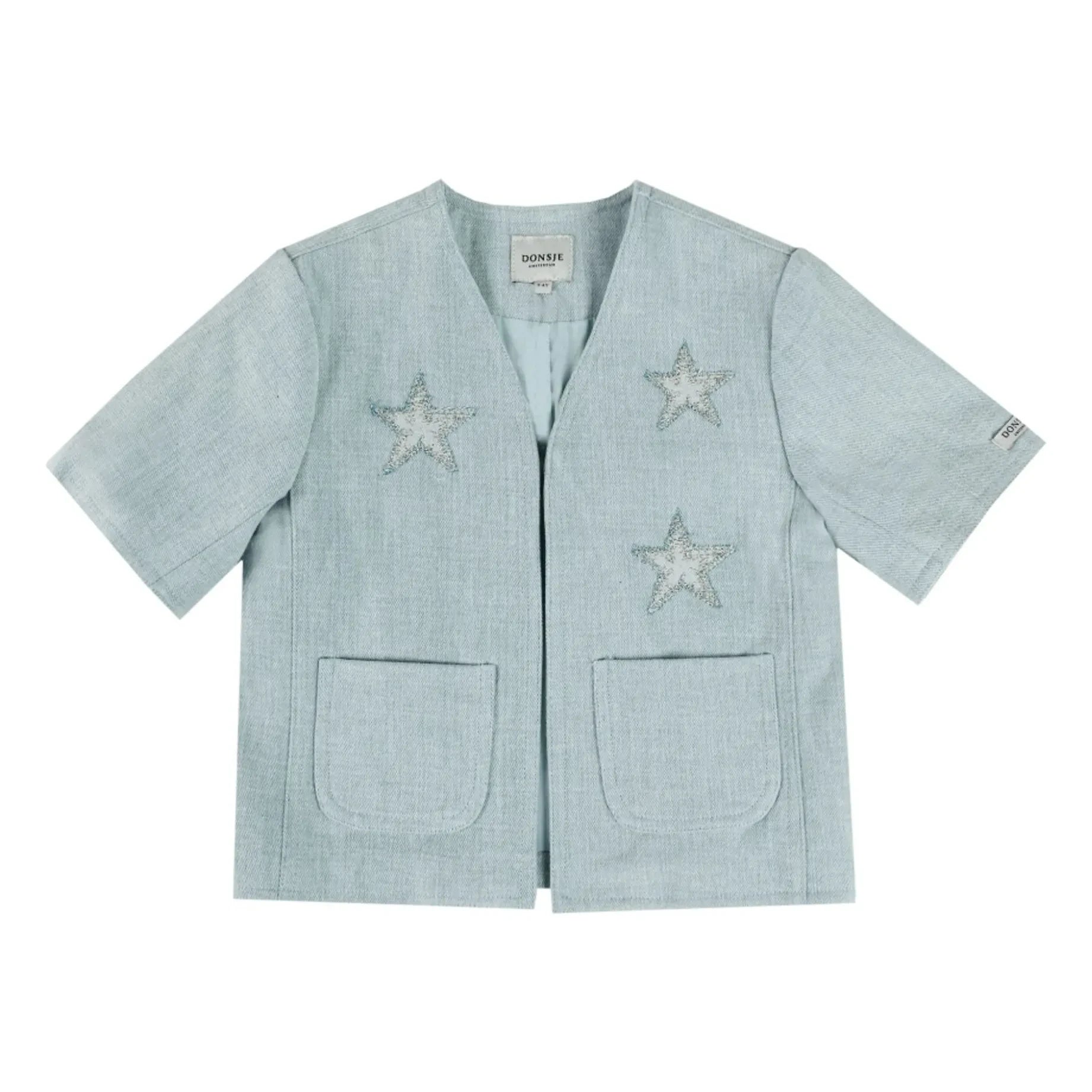Donsje - Denim Chellèe Sterne Jacke | Hellblau