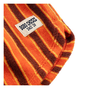 Bobo Choses – Gestreifte Frottee-Shorts | Orange
