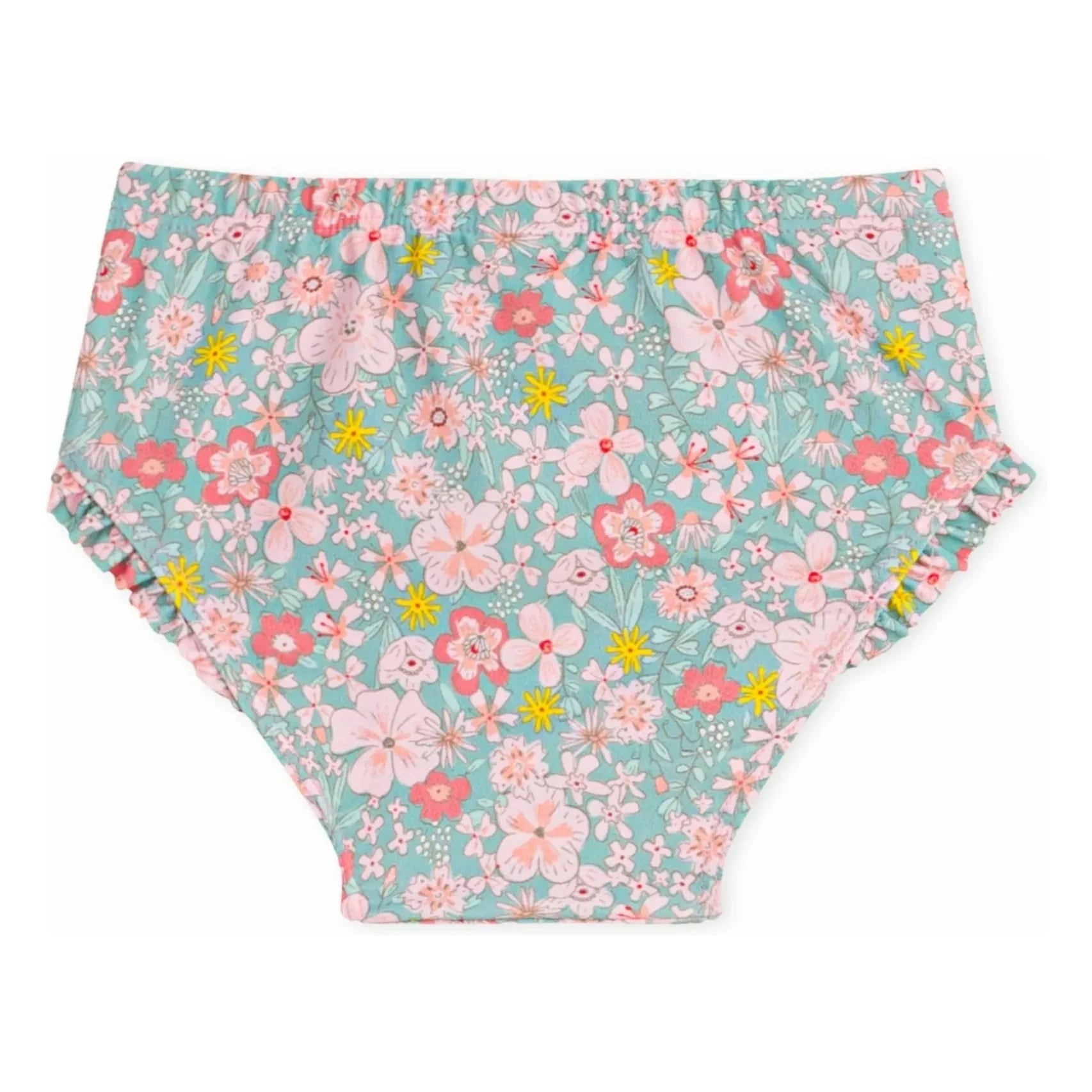 Petit Bateau - Bikinihose mit Blumenmuster | Türkis