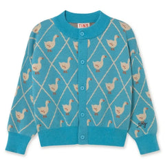 Tinycottons - Oies Wolle Cardigan | Türkis