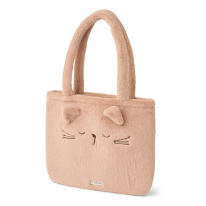 Liewood - Lexi Cat Organic Cotton Furry Tote Bag | Pink