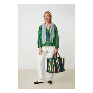 Moismont - Shopping Bag Bari N°46 Cotton | Navy Blue