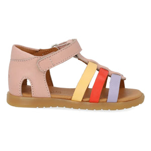 Angulus – Farbblock-Sandalen | Hellrosa