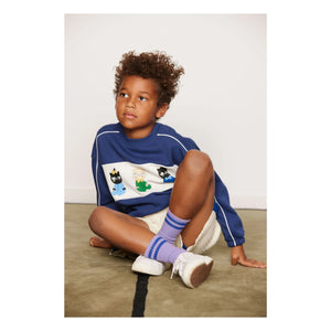 Mini Rodini - Bio-Baumwoll-Sweatshirt Animals | Dunkelblau