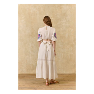 Louise Misha - Aurelia Organic Cotton Dress | White
