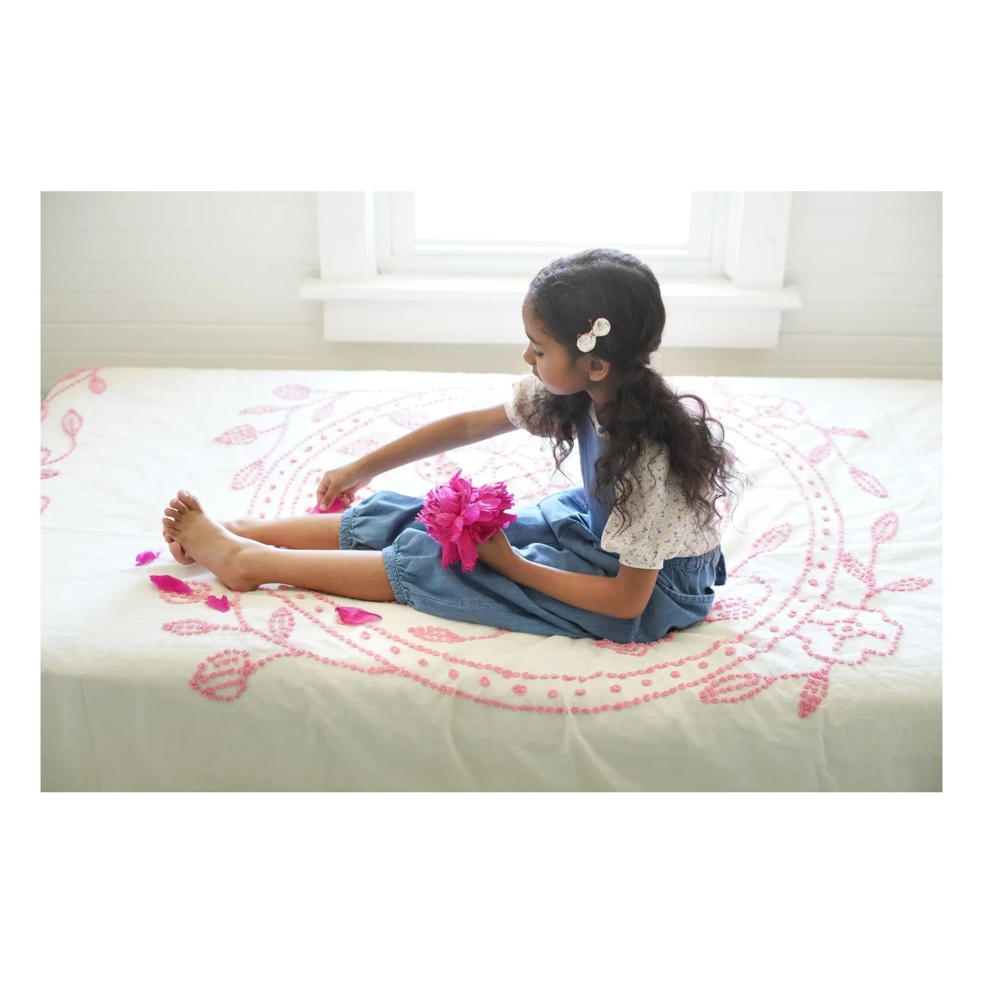 Soor Ploom - Bio Baumwolle Flower Balloon T-Shirt | Dusty Pink