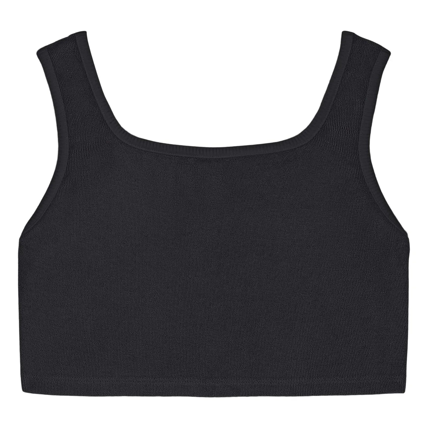 We Are Kids - Aria Organik Pamuk Sünger Crop Top | Siyah